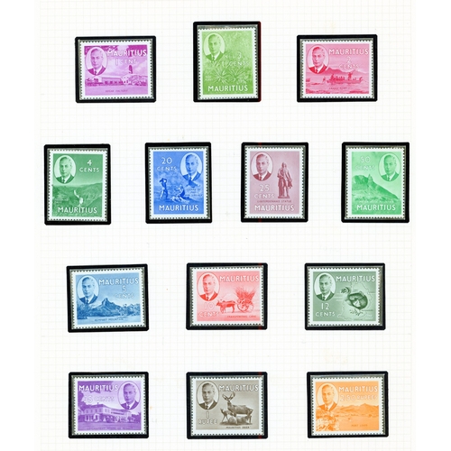 435 - 1938-50 balance collection on leaves, cards and stocksheets.  Includes 1938 set unmounted and anothe... 