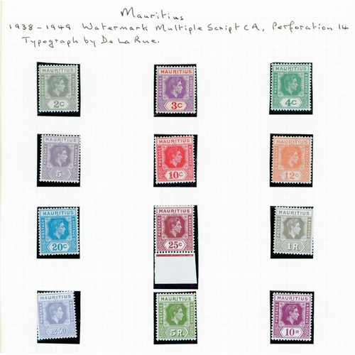 435 - 1938-50 balance collection on leaves, cards and stocksheets.  Includes 1938 set unmounted and anothe... 