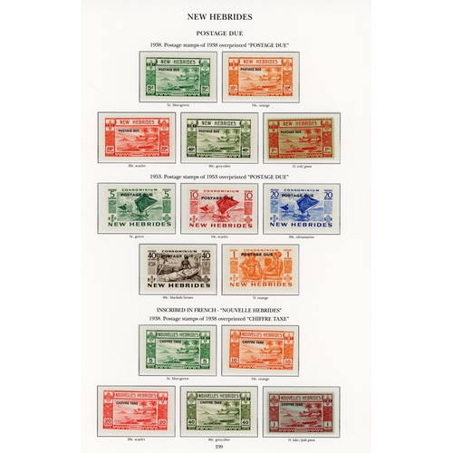 452 - 1938-53 mint collection on leaves, unmounted o.g., with all English and French sets for the period i... 