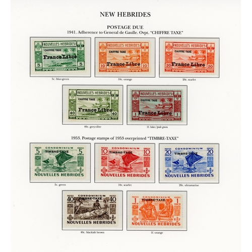 452 - 1938-53 mint collection on leaves, unmounted o.g., with all English and French sets for the period i... 