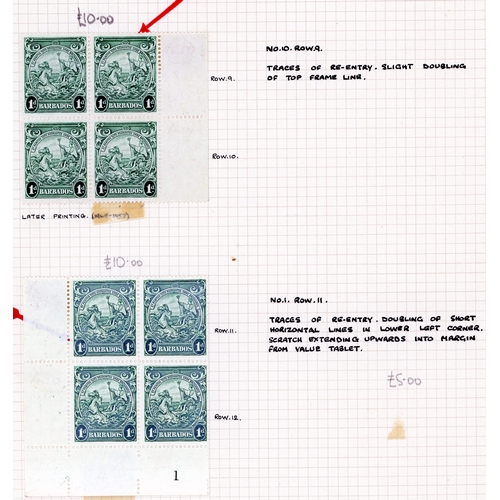 77 - 1938-47 varieties  on leaves and part pages, obviously part of a larger collection, priced many ears... 