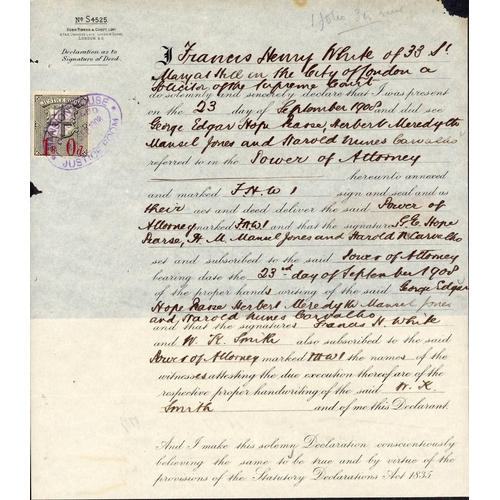 1003 - 1883-1910 Mayor's court issues arranged by dates, with a few varieties present and a 1919 affadavit,... 