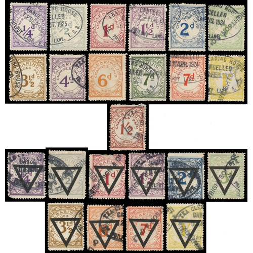 1008 - Tea Clearing House: Used Collection (41) all different, on 2 stock pages comprising unoverprinted ¼d... 