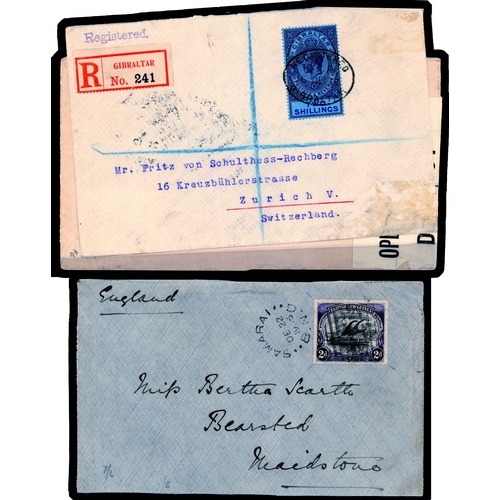 1059 - British Commonwealth QV-KGVI postal history collection, including British Solomon Is 1940 censored c... 