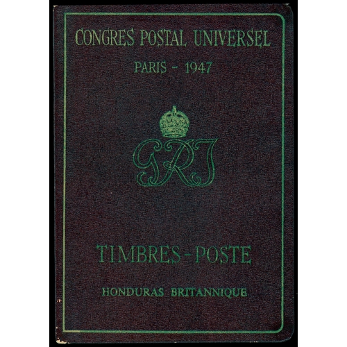 1083 - 1947 Universal Postal Union Congress presentation folders for Bahamas, Barbados and British Honduras... 