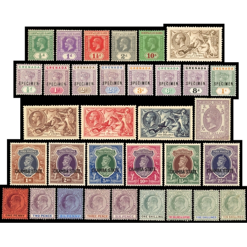 1100 - Mainly mint, former portfolio includes Australia 1938 Robes 5s to £1, Dominica 1921 to 2s6d, Fiji 19... 