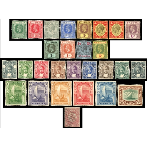 1100 - Mainly mint, former portfolio includes Australia 1938 Robes 5s to £1, Dominica 1921 to 2s6d, Fiji 19... 