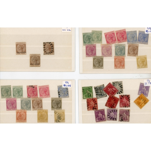 128 - 1862-1935 mint and used selection arranged on stockcards including used 1852-55 range to (4d), 1858 ... 