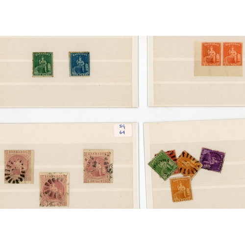 128 - 1862-1935 mint and used selection arranged on stockcards including used 1852-55 range to (4d), 1858 ... 