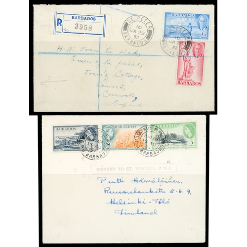 129 - 1833-1950s postal history collection, including 1833 pre-stamp entire letter addressed to London rat... 