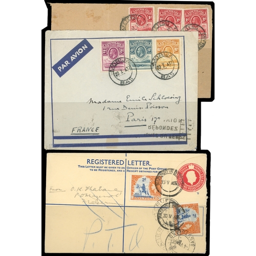 131 - 1901-1950s collection of postal history, including 1901 Boer War P.O.W mail to Camp in Ceylon, frank... 