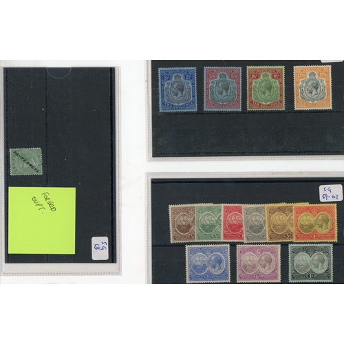 138 - 1875-1932 mostly mint selection arranged on stockcards including 1875 surcharge ‘One Penny’ on 2d du... 