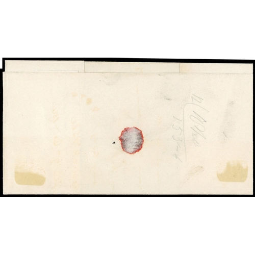 17 - 1840 1d black selection of 6 four-margin examples plus another on cover to Carlisle, plus three marg... 