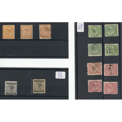 192 - 1861-72 mint and used selection arranged on stockcards including 1861 2d (4, two used), 6d (4, three... 