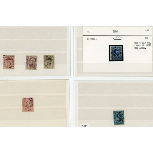 201 - 1852-59 mainly used selection arranged on stockcards including ½d (2), 3d (21, with two pairs and on... 