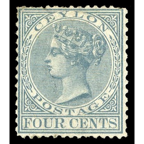 251 - 1872-80 4c grey, Wmk CC, perf 14x12½, part o.g. missing perfs at top left and minor stains, otherwis... 