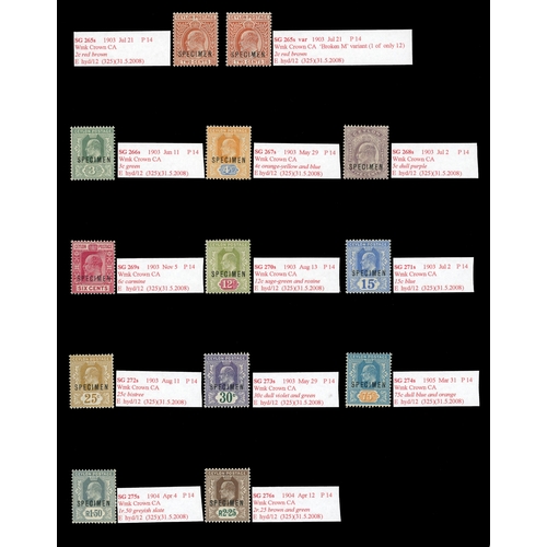 278 - 1903-11 KEVII mint collection arranged on Hagners, including 1903-04 trimmed-down die proofs for 2c ... 