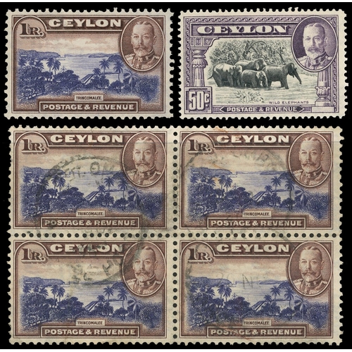 315 - 1935-36 KGV mint and used collection arranged on Hagners, including 1935-36 set to 1r, with 3c, 6c, ... 