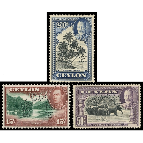 315 - 1935-36 KGV mint and used collection arranged on Hagners, including 1935-36 set to 1r, with 3c, 6c, ... 