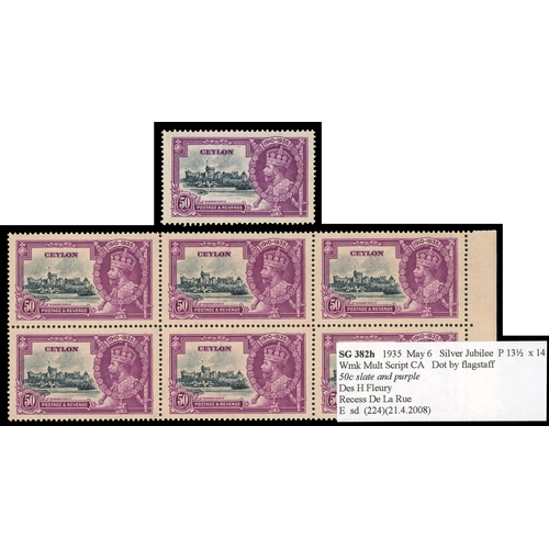 315 - 1935-36 KGV mint and used collection arranged on Hagners, including 1935-36 set to 1r, with 3c, 6c, ... 