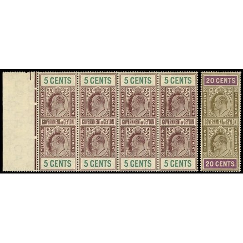 353 - TELEGRAPHS: 1903-1910 KEVII mint and used collection arranged on Hagners as per Part I listings, inc... 