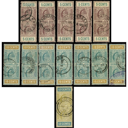 353 - TELEGRAPHS: 1903-1910 KEVII mint and used collection arranged on Hagners as per Part I listings, inc... 