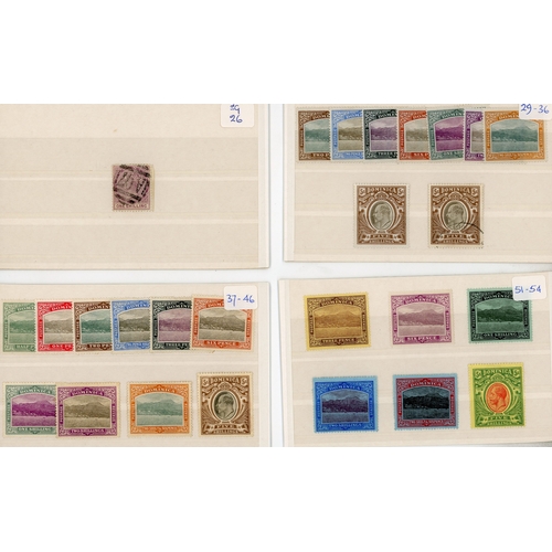 398 - 1874-1951 mainly mint selection arranged on stockcards including 1874 Crown CC 1s, 6d (no gum), 1877... 