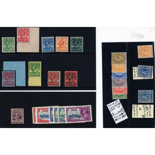 435 - 1878-1950 mixed mint and used selection arranged on stockcards, including 1878-79 1d claret (2, one ... 