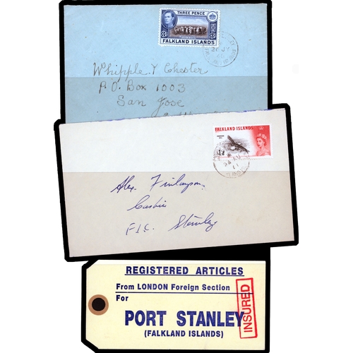 437 - 1919-1970s postal history collection, including BAT 1971 cover to Australia franked by 2p on 2d, tie... 