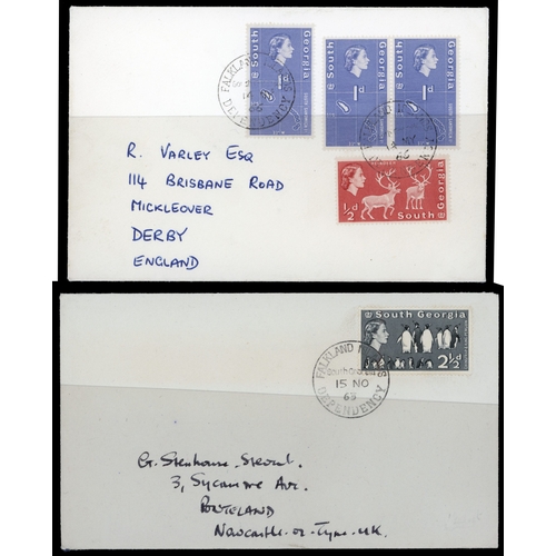 437 - 1919-1970s postal history collection, including BAT 1971 cover to Australia franked by 2p on 2d, tie... 