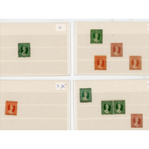 500 - 1861-1936 predominately mint selection arranged on stockcards including 1861-62 1d green pair, 6d ro... 