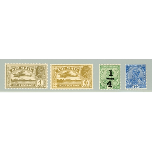 540 - QV-KGVI mint selection arranged on stockcards including KGVI values to 25r; also Official and IEF ov... 