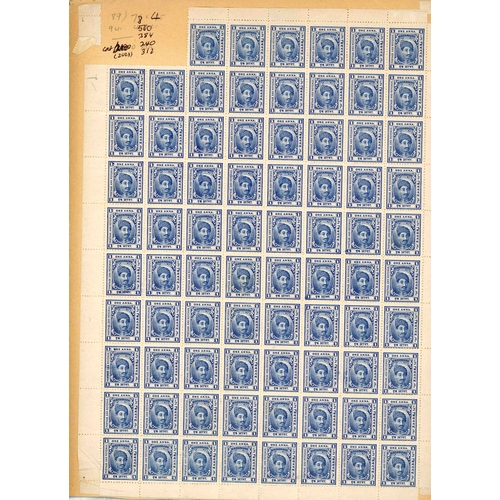 552 - 1904-10 unused/mint selection of multiples arranged on Hagner sheets, etc, including 1a (sheet less ... 