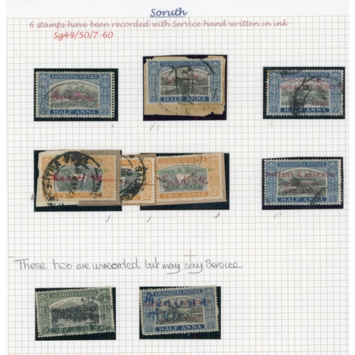 623 - OFFICIAL: 1929-50 mint and used collection on pages arranged by opt types, including opt type O1, wi... 