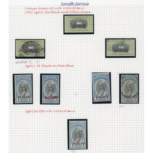 623 - OFFICIAL: 1929-50 mint and used collection on pages arranged by opt types, including opt type O1, wi... 