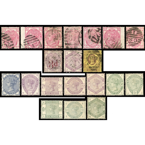 68 - QV to KGV selection on Hagners mint including 1840 1d black (HI) 4-margins, 1841 1d red-brown 1858-7... 