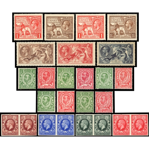 68 - QV to KGV selection on Hagners mint including 1840 1d black (HI) 4-margins, 1841 1d red-brown 1858-7... 