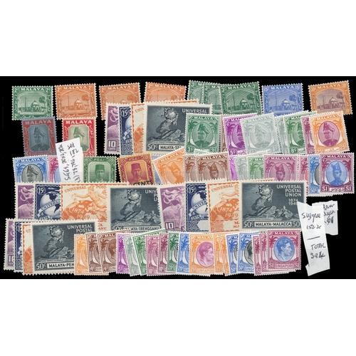 728 - Mint selection with many unmounted arranged on stockcards including mainly KGVI with a range of stat... 