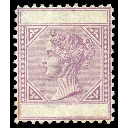 780 - 1879-90 De La Rue Colour Trial in dull lilac perf 12, blank name and duty plates, on gummed, waterma... 