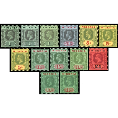 815 - 1914-29 to £1 with additional shades/printings plus 1921 10s, mainly good to fine (31) SG 1/12, 29a