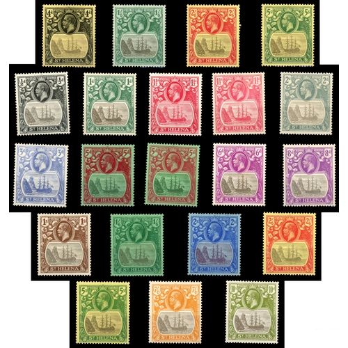 841 - Mint selection on Hagners 1912 to 3s, 1922-37 4d to 5s wmk multiple Crown and ½d to 10s wmk multiple... 