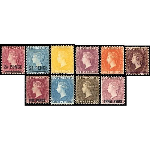 852 - Mint selection on Hagners including 1882 2½d, 1892 5d on 4d, 1899 to 5s, 1904 to £1, mainly good to ... 