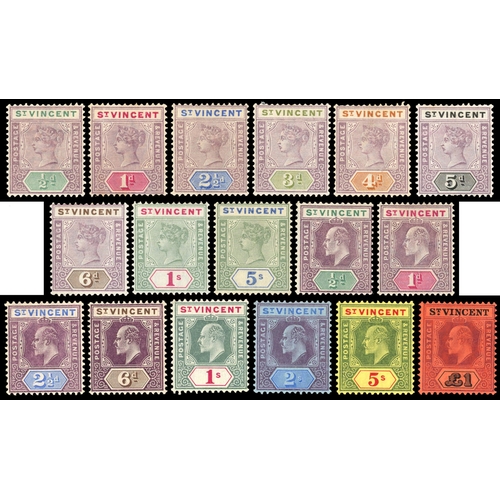 852 - Mint selection on Hagners including 1882 2½d, 1892 5d on 4d, 1899 to 5s, 1904 to £1, mainly good to ... 