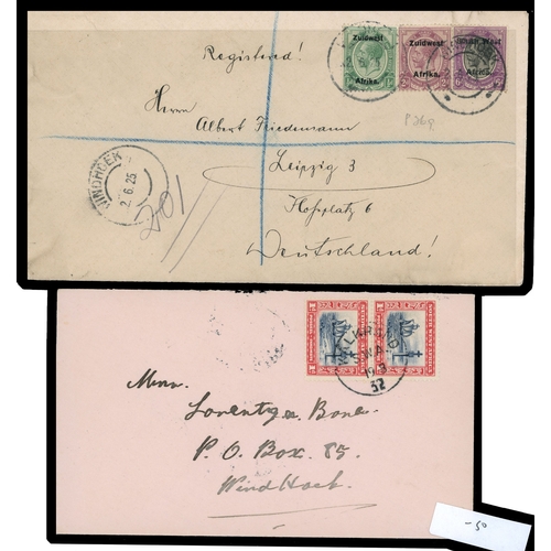 887 - 1920s-1950s postal history collection, including 1933 Railway letter franked by 1d & 3d, tied by Goo... 