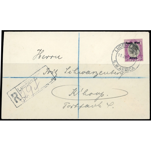 887 - 1920s-1950s postal history collection, including 1933 Railway letter franked by 1d & 3d, tied by Goo... 