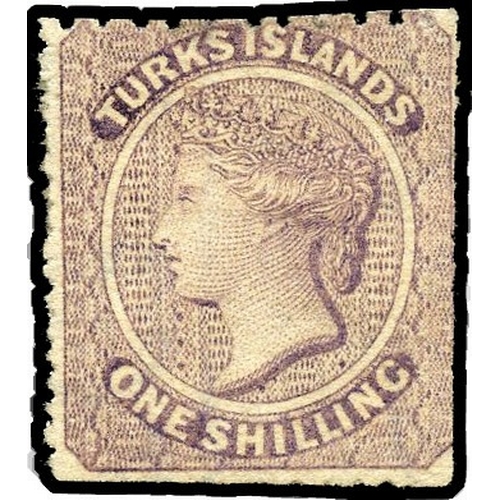 923 - 1873-79 wmk Small Star 1s lilac, large part og; perfs trimmed at foot and right otherwise good colou... 