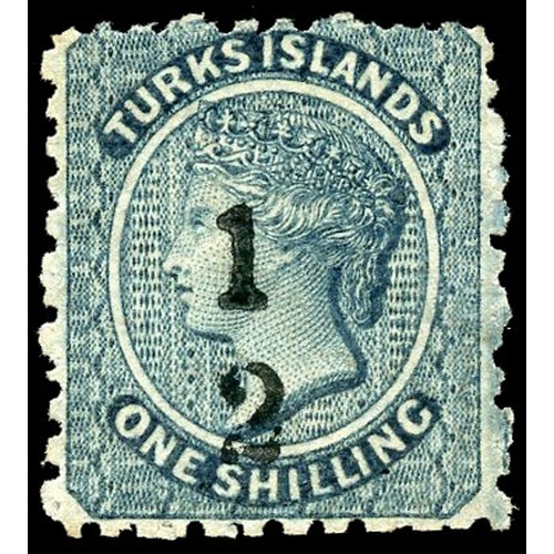 925 - 1881 ‘½’ (setting 6, type 6) on 1s dull blue, without bar in fraction, unused without gum. Fresh app... 