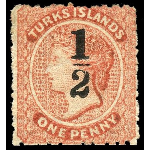 936 - 1881 ‘½’ (setting 11, type 14) on 1d dull red, large part o.g. Fresh appearance, fine. SG 24