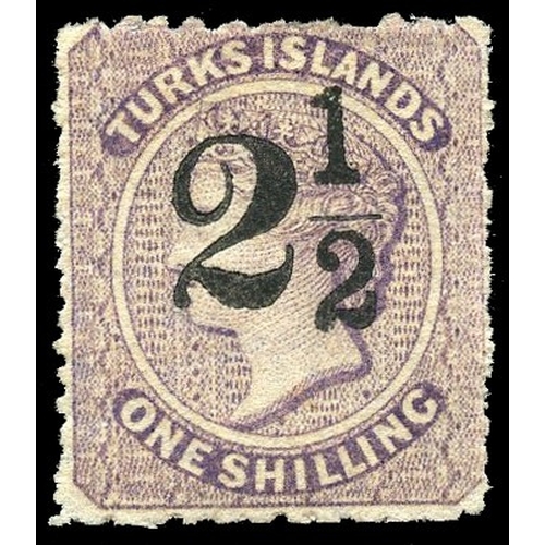 941 - 1881 (1 Jan) ‘2½’ on 1s lilac, type 17 surch, fresh unused, typical slightly ragged perforations sti... 