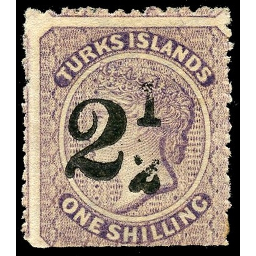 942 - 1881 (1 Jan) ‘2½’ on 1s lilac, type 19 surcharge, large part o.g., straight edge at foot still a fin... 